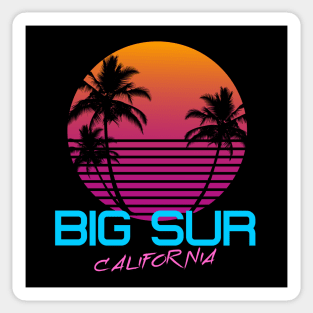 Big Sur California Retro 80's Sticker